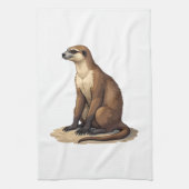 Sloth Antique Engraving Retro Graphic (2) Geschirrtuch (Vertikal)