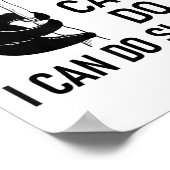 Sloth Anything You Can Do I Can Do Slower, Funny,  Poster (Ecke)