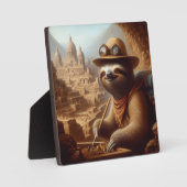 Sloth Archeologist Fotoplatte (Vorderseite)