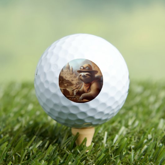 Sloth Archeologist Golfball (Insitu T-Shirt)