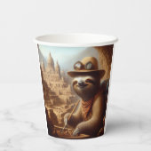 Sloth Archeologist Pappbecher (Rückseite)