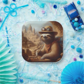 Sloth Archeologist Pappteller (Party)