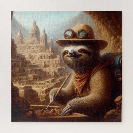 Sloth Archeologist Puzzle (Vertikal)