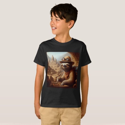 Sloth Archeologist T-Shirt (Vorne ganz)