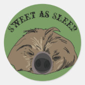 Sloth Art Sticker (Vorderseite)