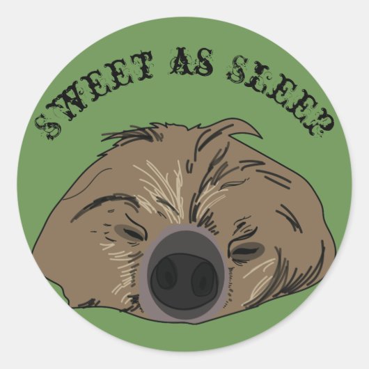 Sloth Art Sticker (Vorderseite)
