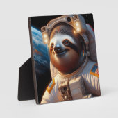 Sloth Astronaut Fotoplatte (Vorderseite)