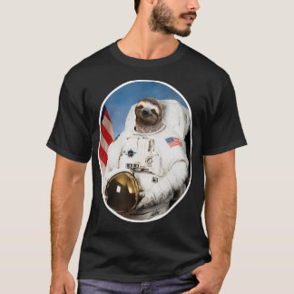 Sloth Astronaut Funny Sloth Geschenk Weltraum T-Shirt