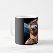 Sloth Astronaut Kaffeetasse (Vorderseite Links)