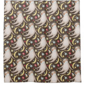 Sloth Astronaut Muster Duschvorhang (Vorderseite)