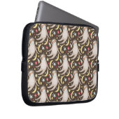 Sloth Astronaut Muster Laptopschutzhülle (Vorne Rechts)
