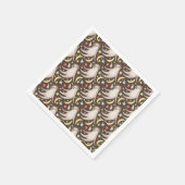 Sloth Astronaut Muster Serviette (Ecke)