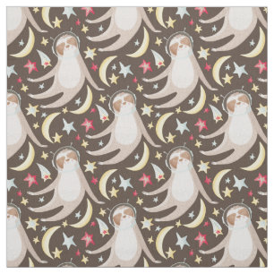 Sloth Astronaut Muster Stoff