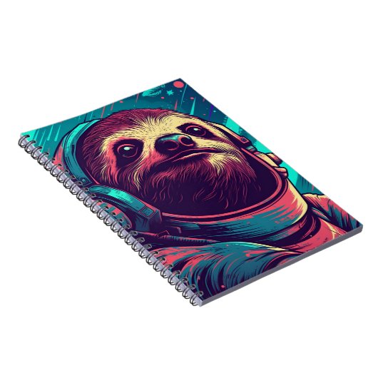 Sloth Astronaut Notizblock (Rechte Seite)