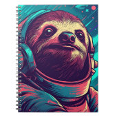 Sloth Astronaut Notizblock (Vorderseite)