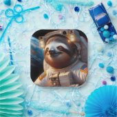 Sloth Astronaut Pappteller (Party)