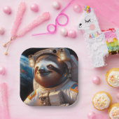 Sloth Astronaut Pappteller (Party)