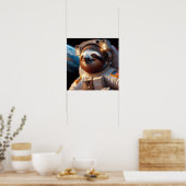 Sloth Astronaut Poster (Küche)