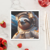 Sloth Astronaut Serviette (Beispiel)