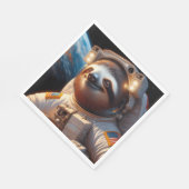 Sloth Astronaut Serviette (Ecke)
