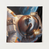Sloth Astronaut Wandteppich (Vorderseite (Horizontal))