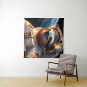 Sloth Astronaut Wandteppich (Beispiel (Horizontal))