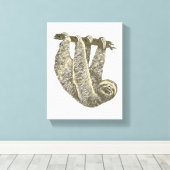 Sloth auf Leinwand (Insitu (Holzboden))