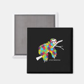 Sloth Autismus Awareness Magnet (Vorderseite/Rückseite)