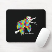 Sloth Autismus Awareness Mousepad (Mit Mouse)