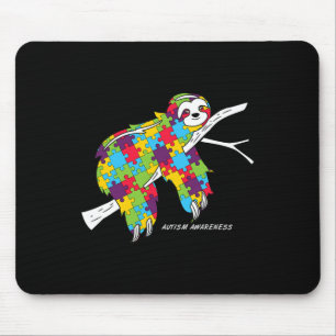 Sloth Autismus Awareness Mousepad
