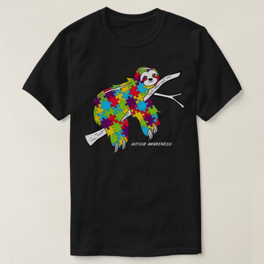 Sloth Autismus Awareness T-Shirt (Design vorne)
