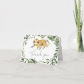 Sloth Baby Dusche Danke Karte (Vorderseite)