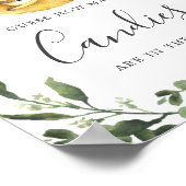 Sloth Baby Dusche schätzt, wie viele Candies signi Poster (Ecke)