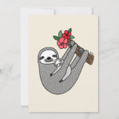 Sloth-Baby-Duschen-Einladungniedliches Einladung (Rückseite)