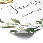 Sloth Baby Duwer favorisiert Schild (Ecke)