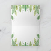 Sloth Baby Girl Duwer Jungle Thema Dankeskarte (Innenseite)