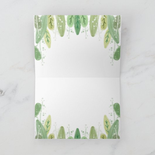 Sloth Baby Girl Duwer Jungle Thema Dankeskarte (Innenseite)