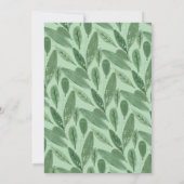 Sloth Baby Girl Virtual Duwer Jungle Thema Einladung (Rückseite)