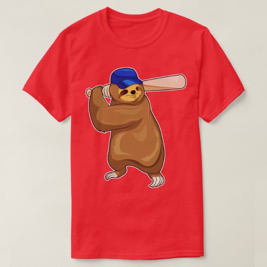 Sloth Baseball Baseball bat 2 T-Shirt (Design vorne)