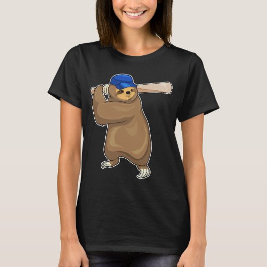 Sloth Baseball Baseball T-Shirt (Vorderseite)