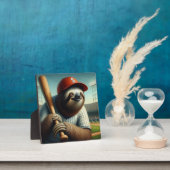 Sloth Baseball Player Fotoplatte (InSitu)