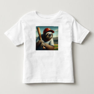 Sloth Baseball Player Kleinkind T-shirt