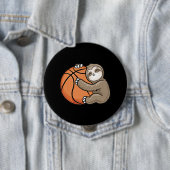 Sloth Basketball Player Sports Animal Lover Button (Beispiel)