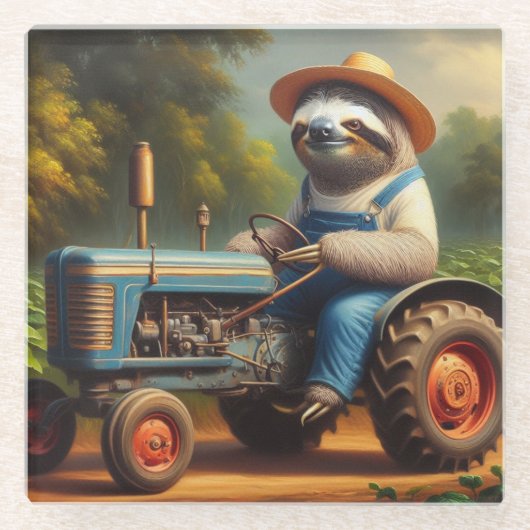 Sloth Bauer Glasuntersetzer (Vorderseite)