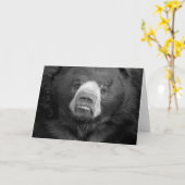 Sloth Bear #1 Grußkarte Karte (Gelbe Blume)