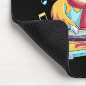 Sloth Beats Retro Vintage Dynamik Mousepad (Ecke)