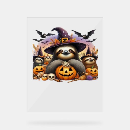 Sloth Beautiful Faulheit Classic T - Shirt_2 Acrylschild (Vorderseite)