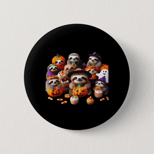 Sloth Beautiful Faulheit Klassischer T - Shirt Button (Vorderseite)