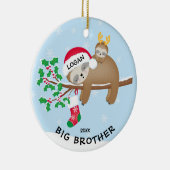 Sloth Big Brother Weihnachtsschmuck (Rechts)