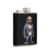 Sloth Biker Rebel Leather Jacket Cool Style Urban Flachmann (Rechts)
